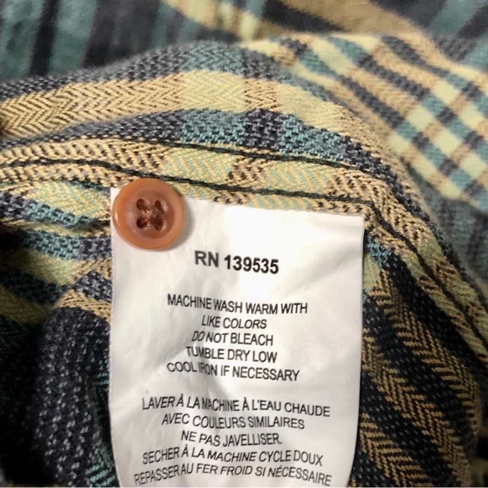 💫Grayers Herringbone Heritage Flannel Button Dow… - image 7